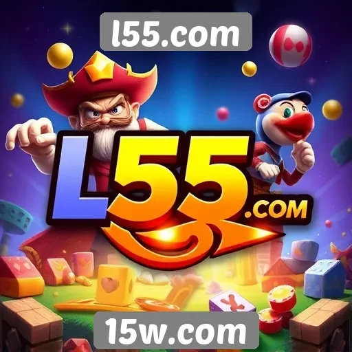 Variedade de jogos disponíveis em l55.com